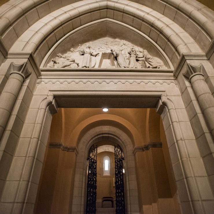 Arched entrance to the Columbarium in the Cathedral